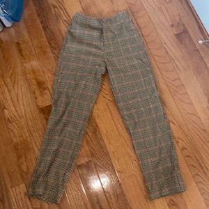 Brandy Melville John Galt Checkered Pants